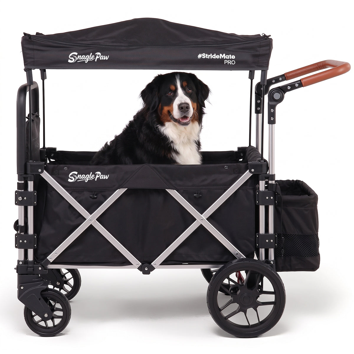 Snagle Paw StrideMate PRO –  Dog Strollers for Large Dogs with Ramp – Heavy‑Duty 220 lb Capacity Large Dog Stroller Wagon for Senior, Injured & Disabled Pets, Spacious Cabin for Large Breeds, Outdoor Adventures & Recovery
