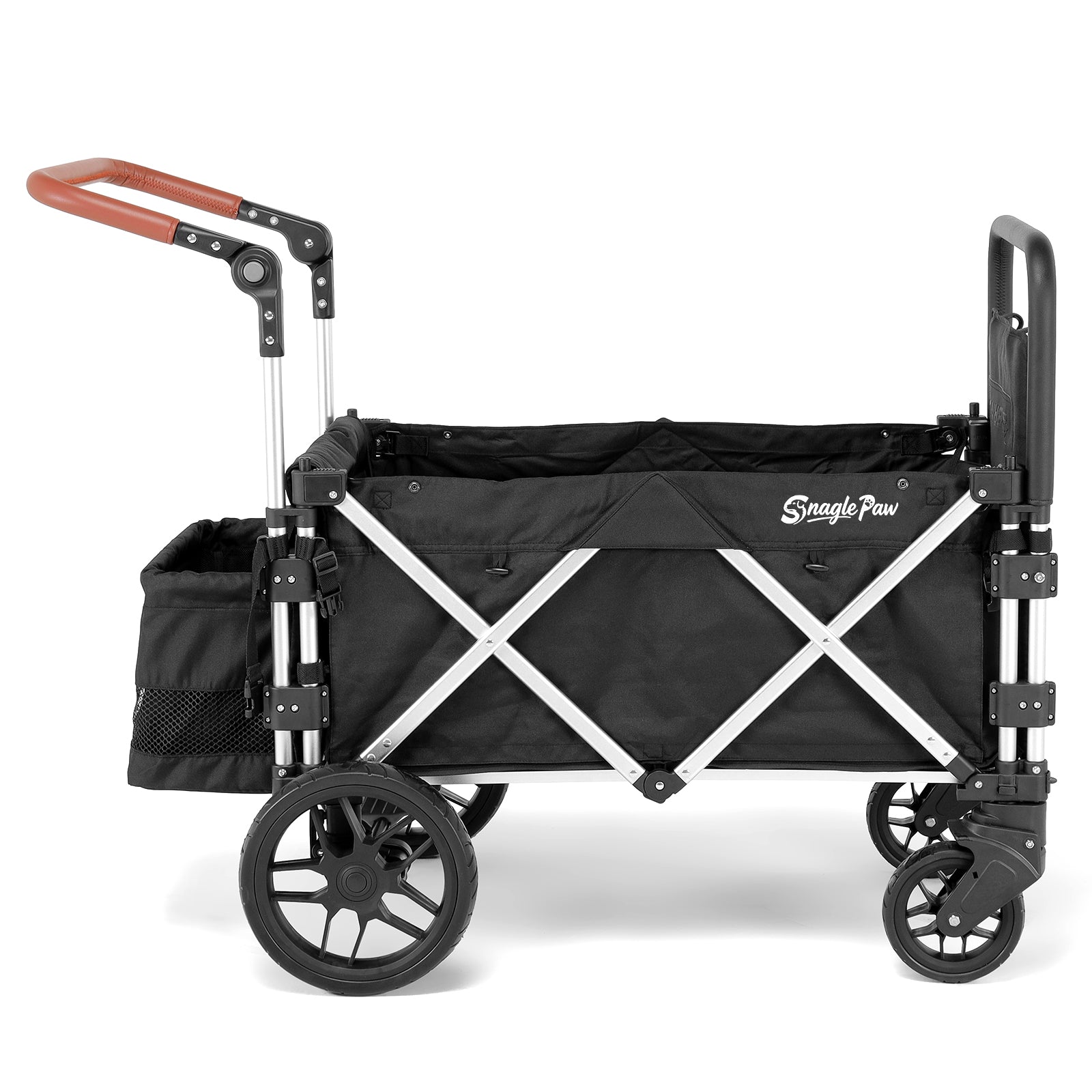 Snagle Paw StrideMate PRO – Best Dog Strollers for Large Dogs with Ramp – Heavy‑Duty 220 lb Capacity Large Dog Stroller Wagon for Senior, Injured & Disabled Pets, Fits 2 Dogs, Outdoor Adventures & Recovery