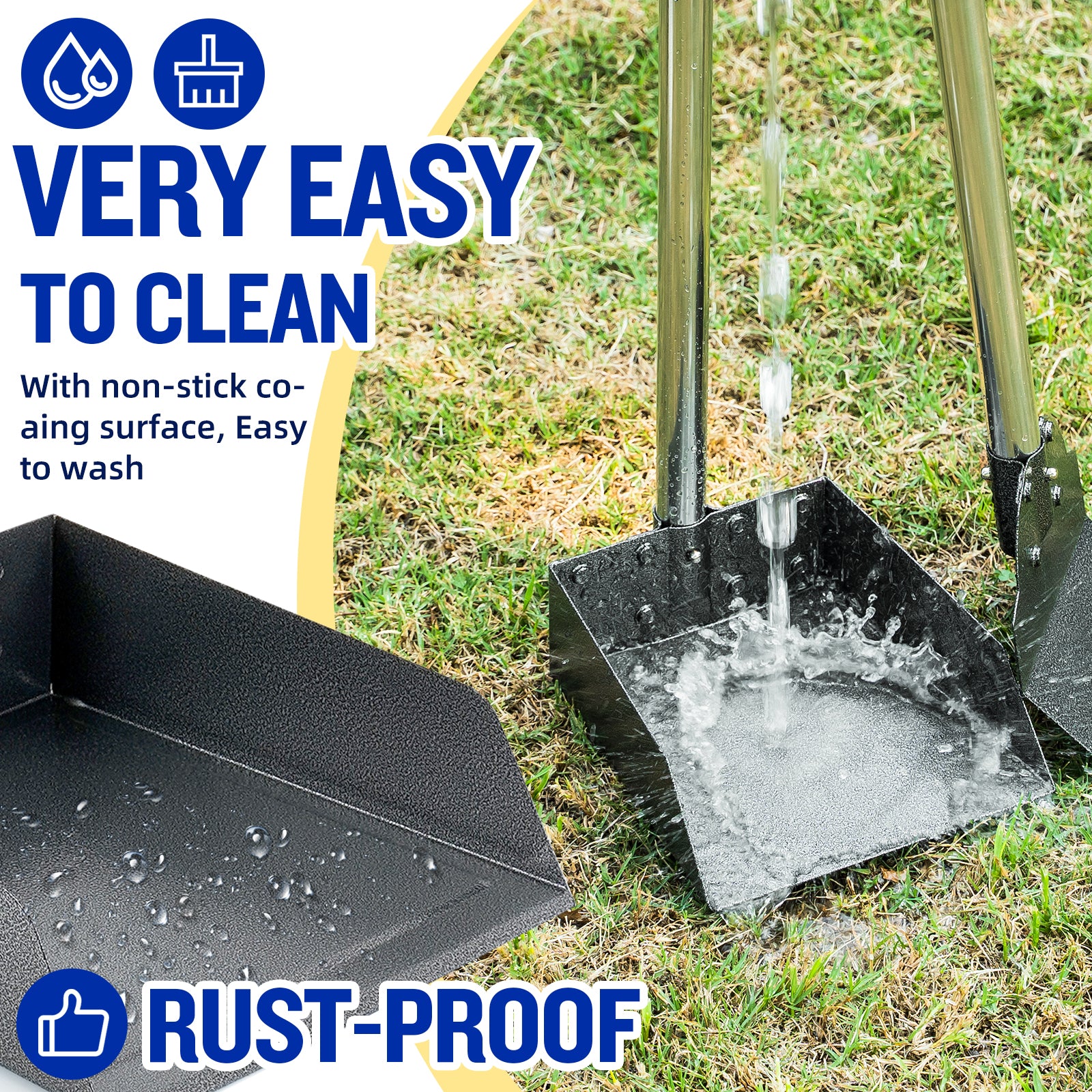 Heavy-Duty Pooper Scooper for Large Dogs – No Bending, Easy & Hygienic Cleanup