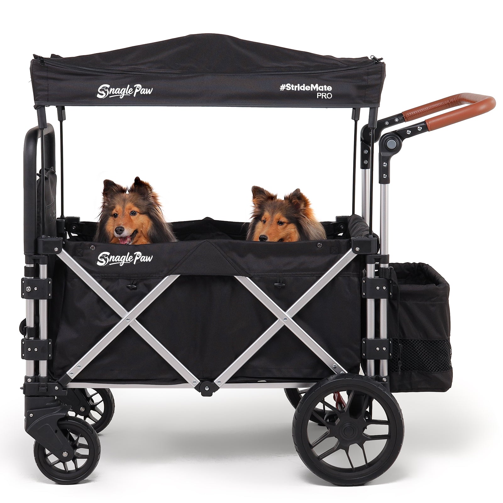 Snagle Paw StrideMate PRO – Best Dog Strollers for Large Dogs with Ramp – Heavy‐Duty 220 lb Capacity Large Dog Stroller Wagon for Senior, Injured &