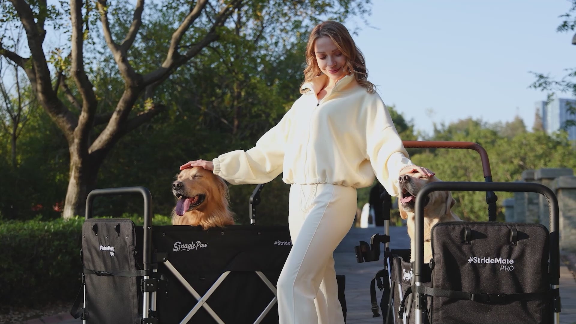 Snagle Paw StrideMate MAX 220 lb Capacity Dog Strollers for  Large Dogs –  Heavy‑Duty  Large Dog Stroller Wagon with Ramp for Senior, Injured & Disabled Pets, Fits Multiple Dogs, Outdoor Adventures & Recovery