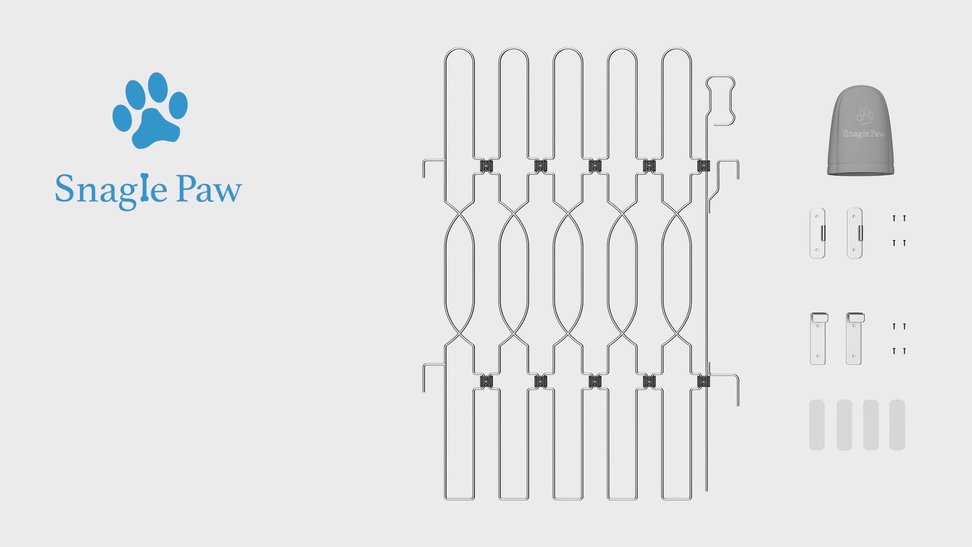 Snagle Paw Extra-Tall Metal Retractable Dog Gate with Door – Adjustable Retractable Door Barrier for Front Door, Stairs, Hallways & Indoor Use | Durable Steel Safety Pet Gate, Easy Installation