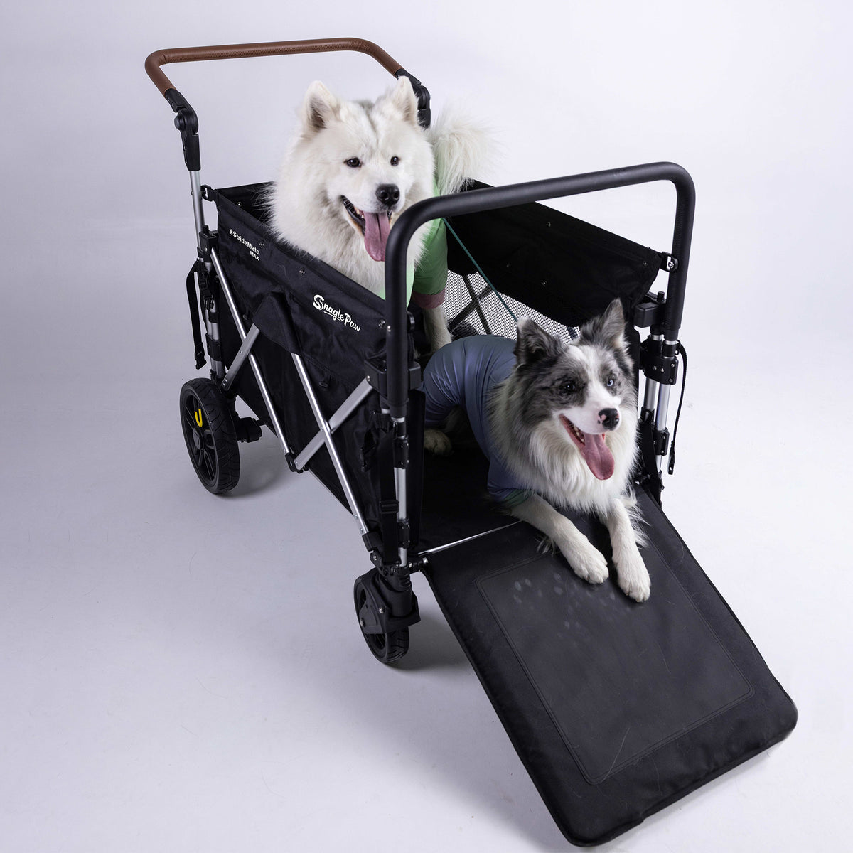 Snagle Paw StrideMate MAX black large dog stroller wagon for senior and disabled dogs