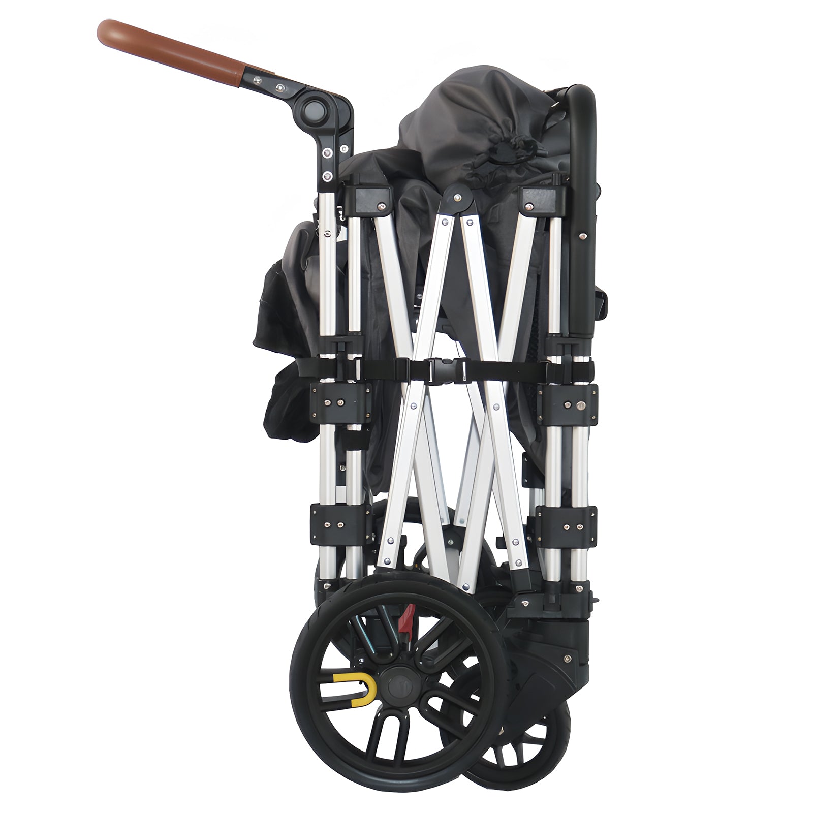 Snagle Paw StrideMate MAX large dog stroller folded for easy storage and transport, heavy-duty frame, all-terrain wheels, perfect for senior, injured, and disabled dogs
